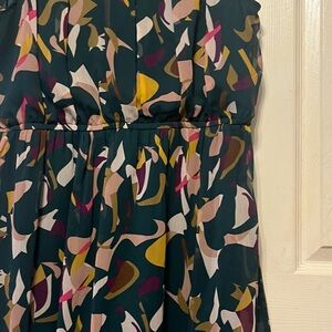 Nine West Multicolor Abstract Midi Dress